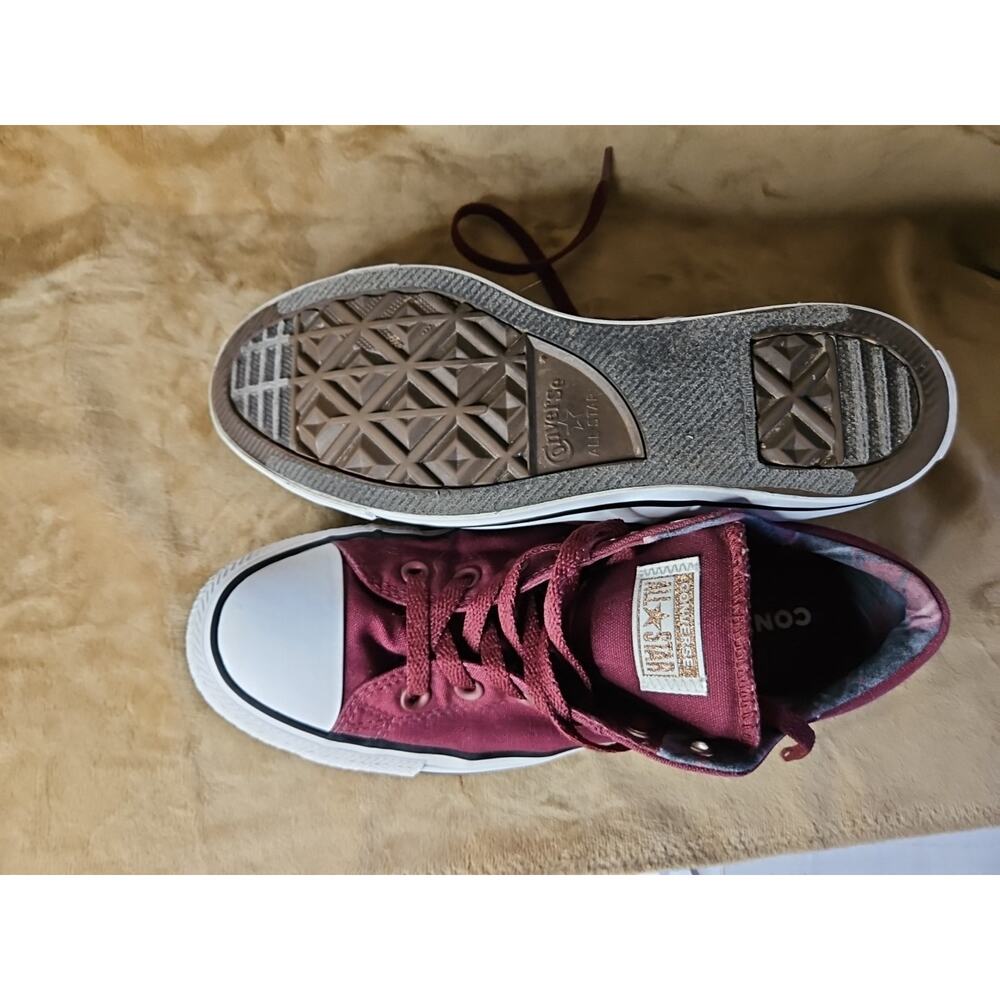 Converse Burgundy and White Sneakers - Picture 16 of 16